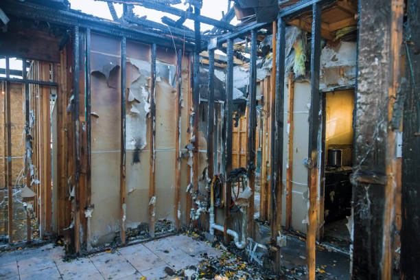Professional Emergency Fire Cleanup technician working in Madera Acres, CA